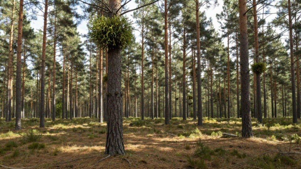 Na jakich gatunkach drzew występuje jemioła rozpierzchła?