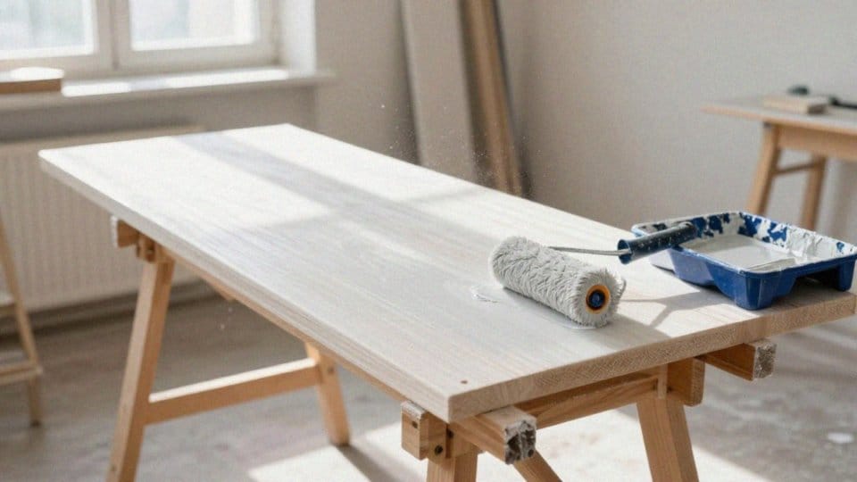 Jak prawidłowo aplikować farbę olejną wałkiem?
